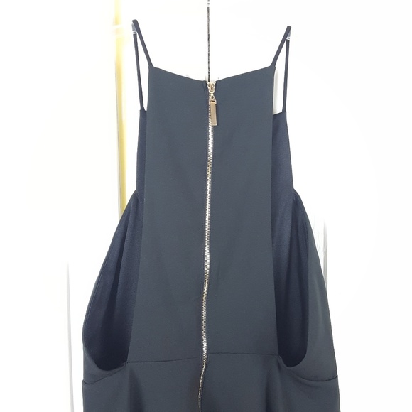 Missguided Black Low Side Party Dress Size 8 US - Picture 6 of 8